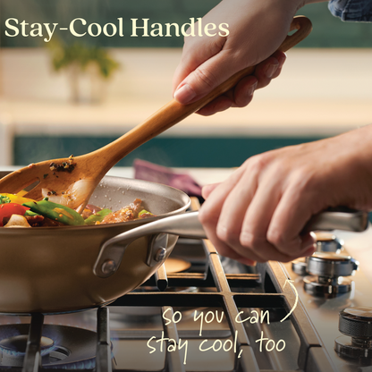 10-Inch Hard Anodized Nonstick Stir Fry Pan