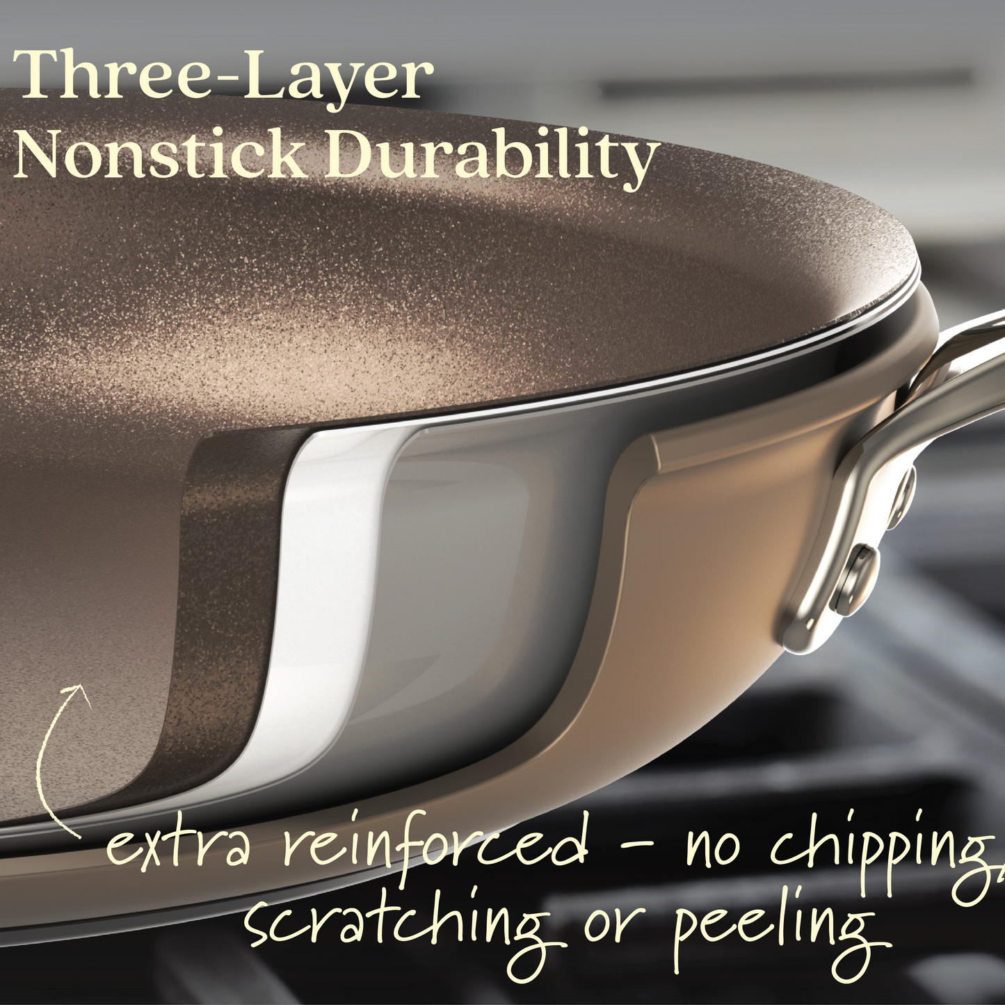 10-Inch Hard Anodized Nonstick Stir Fry Pan