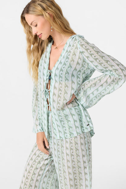 REGINA HOODIE PRINTED TOP