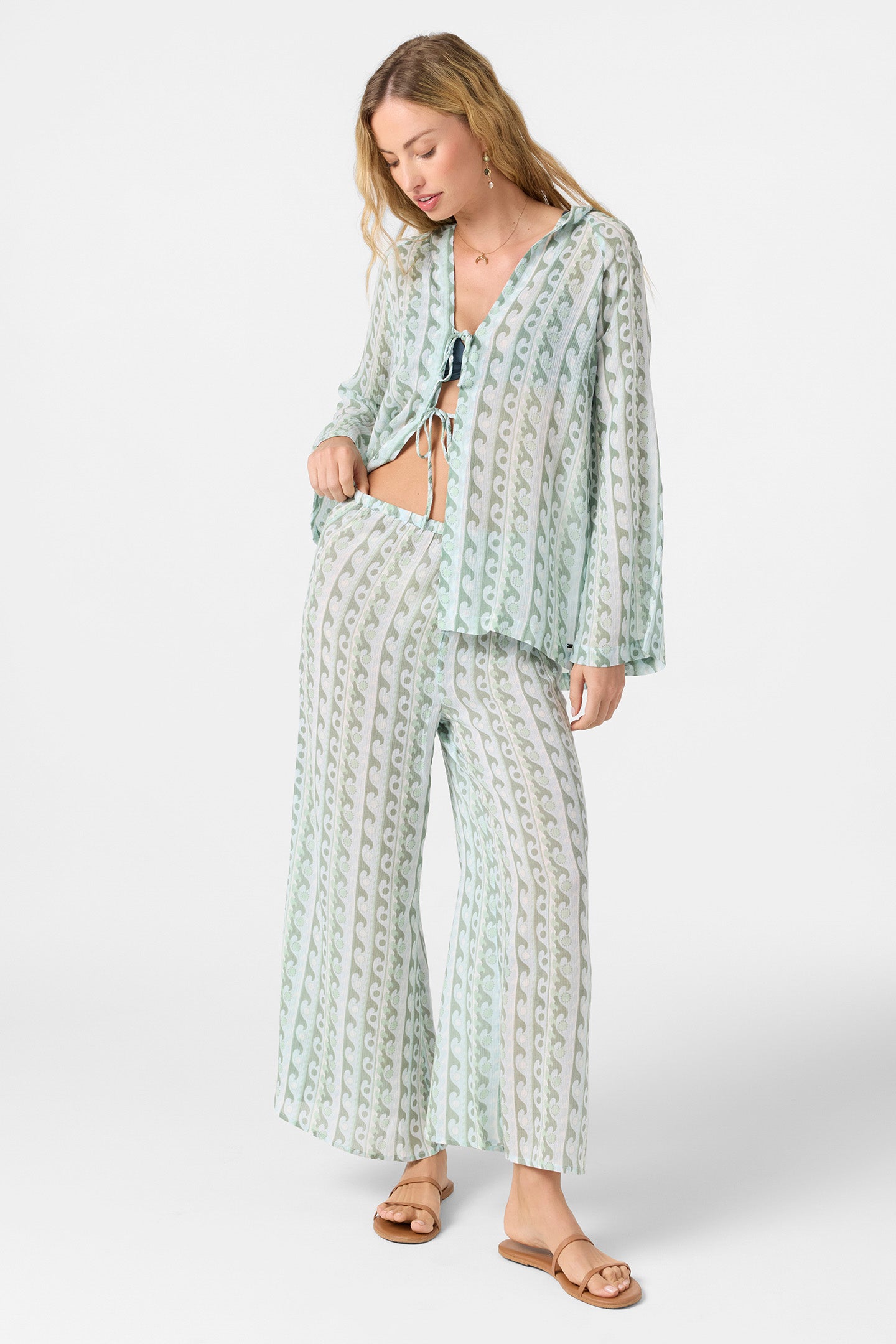 REGINA PRINTED COVER-UP PANTS