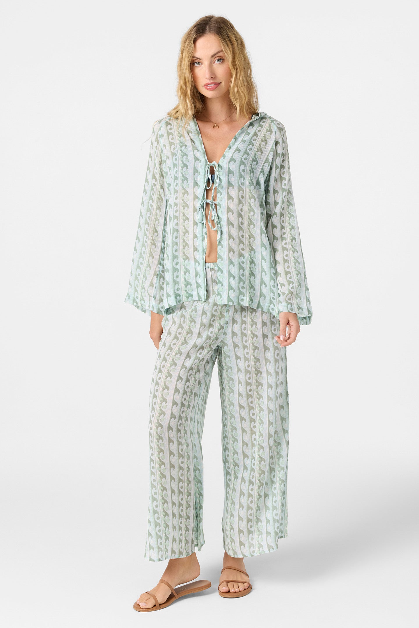 REGINA PRINTED COVER-UP PANTS
