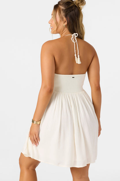 Bohemian style short-sleeved mini skirt