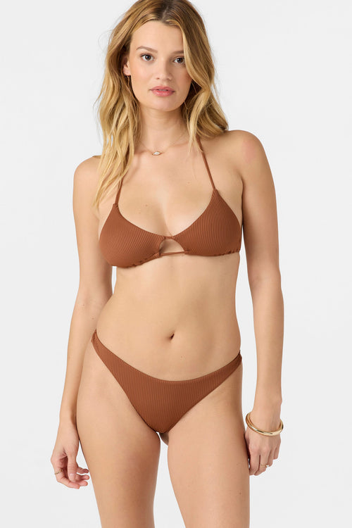 SALTWATER SOLIDS RIB HERMOSA SKIMPY BOTTOMS