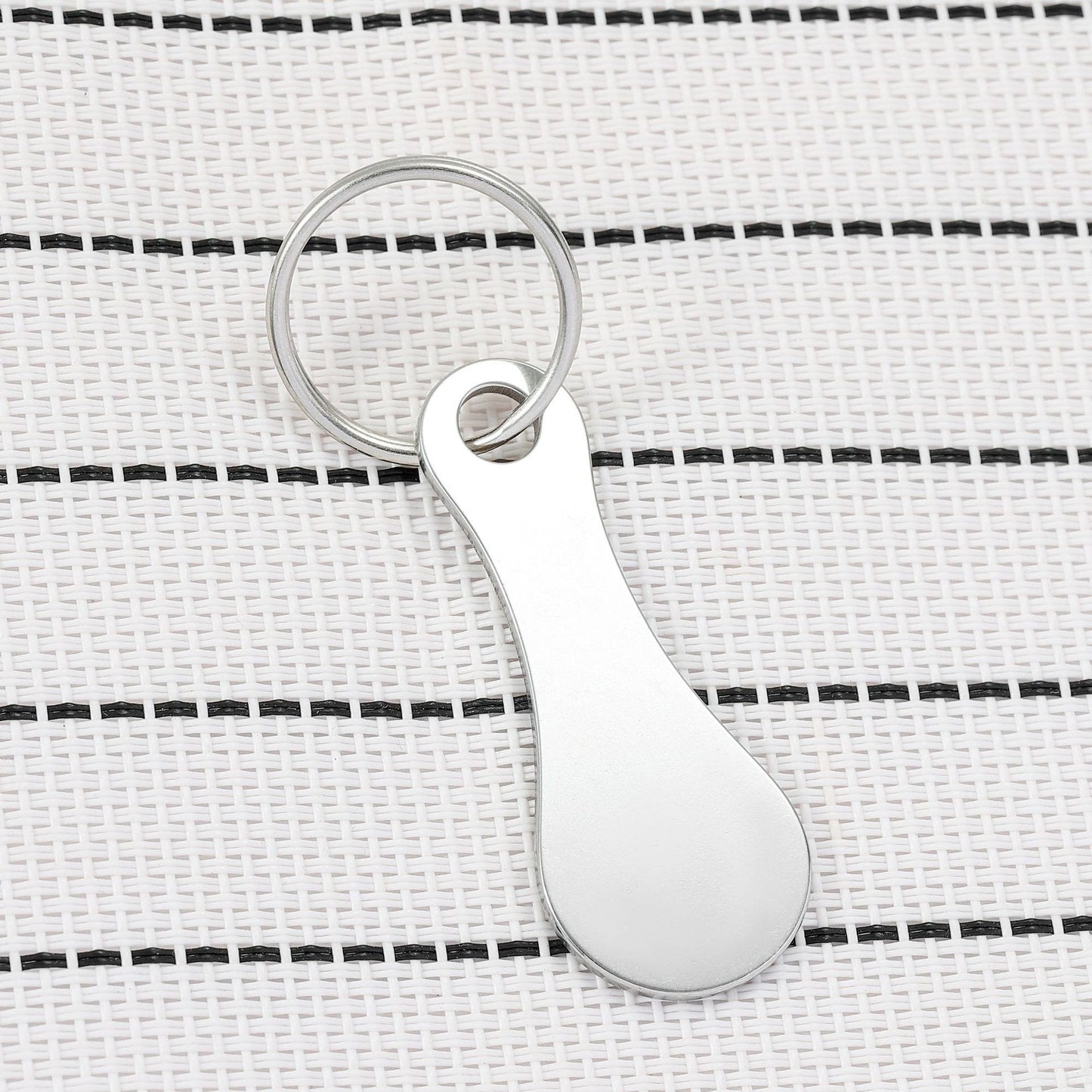 Mini Aluminum Alloy Key Ring Shopping Trolley Tokens(3Pcs)