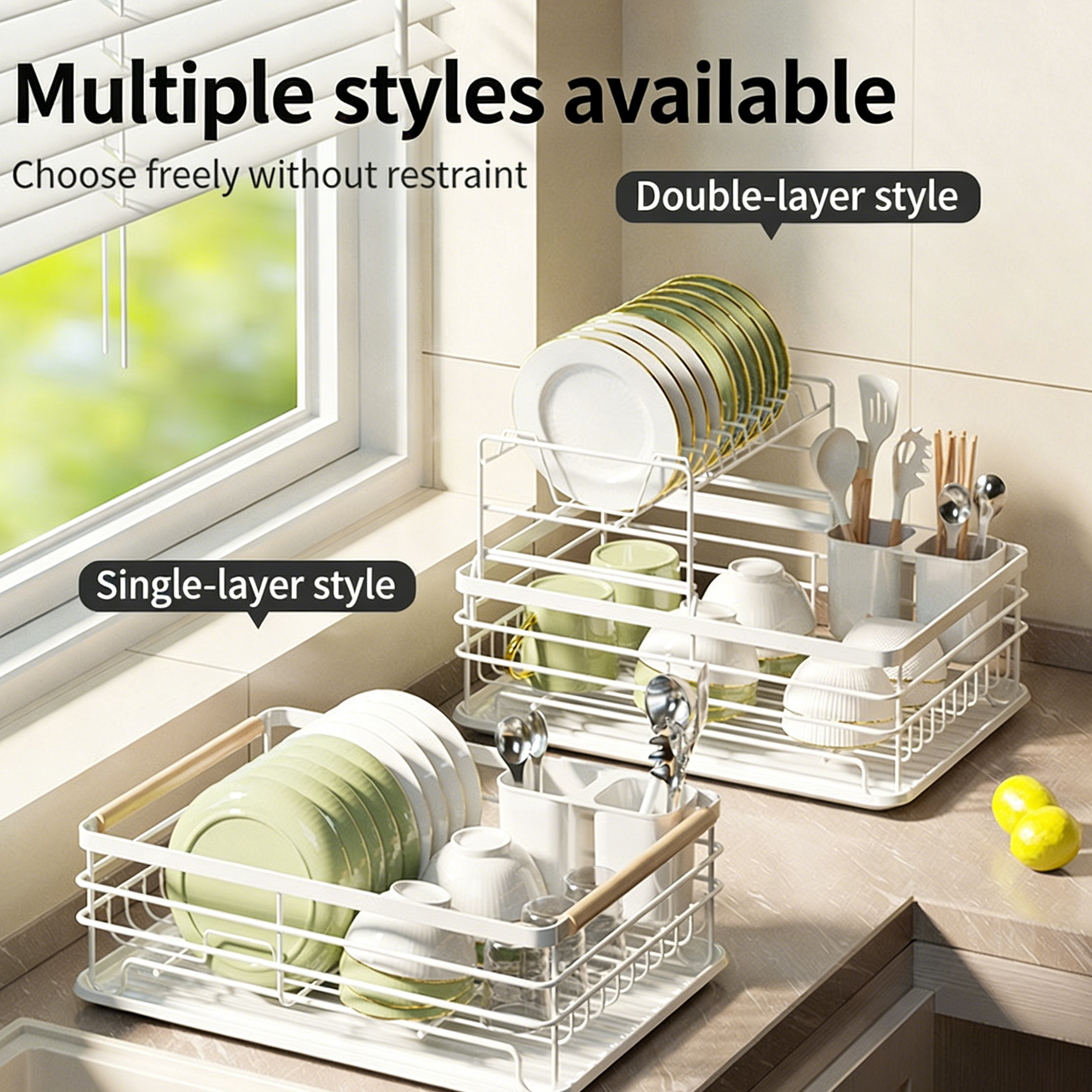 Kitchen Counter Drainer with Utensil Holder – futurelaster