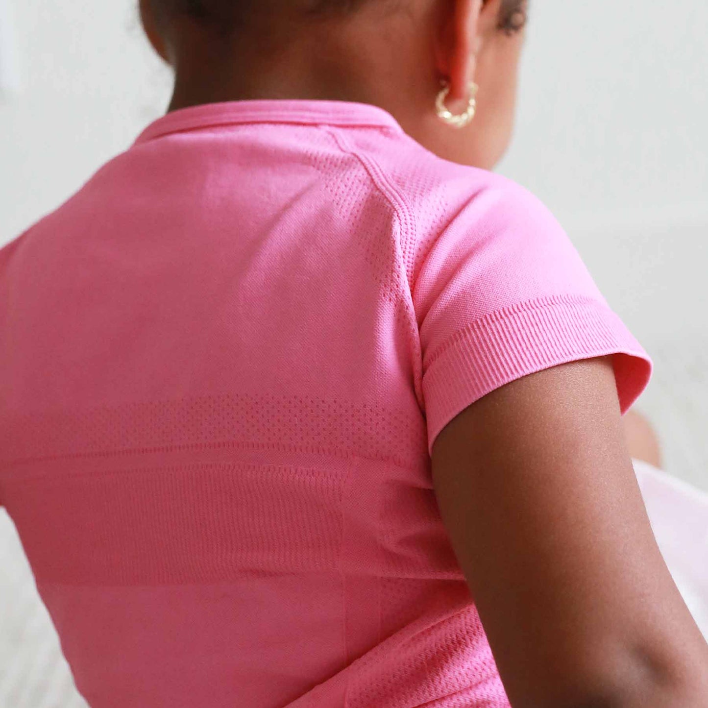 Kids Active Short Sleeve Athletic Top | Power Pink