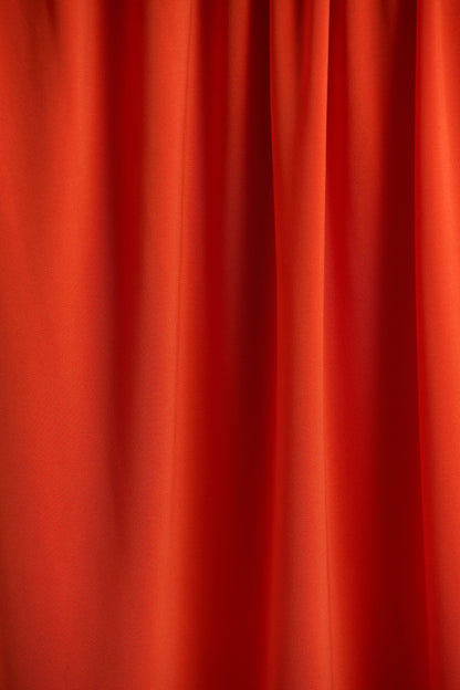 Orange Asymmetric Maxi Dress With Cut-Out Detail and Open-Back